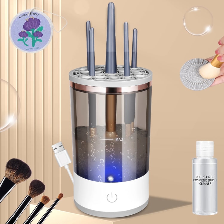 Ηλεκτρική Συσκευή Καθαρισμού & Στεγνώματος Πινέλων & Σφουγγαριών Μακιγιάζ