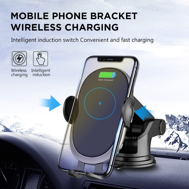 Βάση τηλεφώνου 10W Max Power Super Fast Smart Sensor ασύρματος φορτιστής αυτοκινήτου