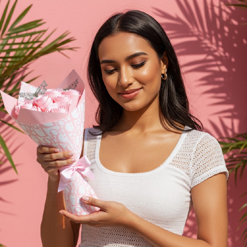 Ribbon Rose Bouquet - Μοναδικό Χειροποίητο Μπουκέτο Τριαντάφυλλων από Σατέν Κορδέλες