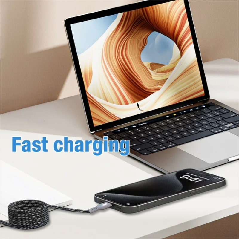 Μαγνητικό Καλώδιο Φόρτισης 60W – Υποστήριξη PD | Συμβατό με Type-C, iPhone