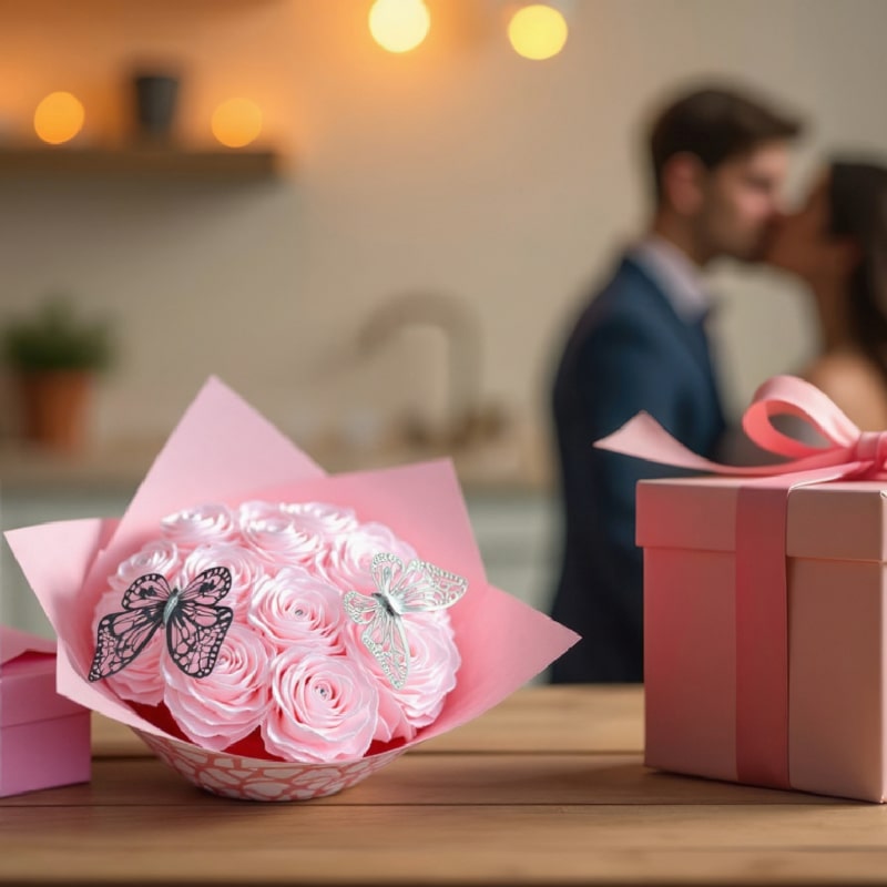 Ribbon Rose Bouquet - Μοναδικό Χειροποίητο Μπουκέτο Τριαντάφυλλων από Σατέν Κορδέλες