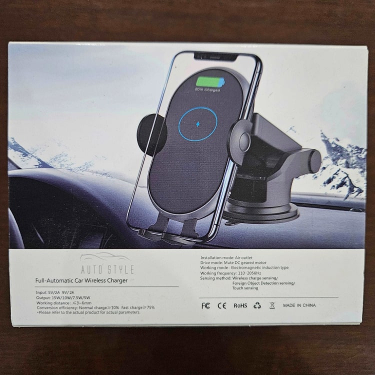 Βάση τηλεφώνου 10W Max Power Super Fast Smart Sensor ασύρματος φορτιστής αυτοκινήτου