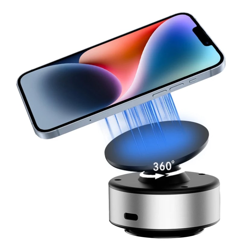 Vacuum Magnetic Phone Holder με Δυνατή Απορρόφηση & Βάση Κενού Αέρα