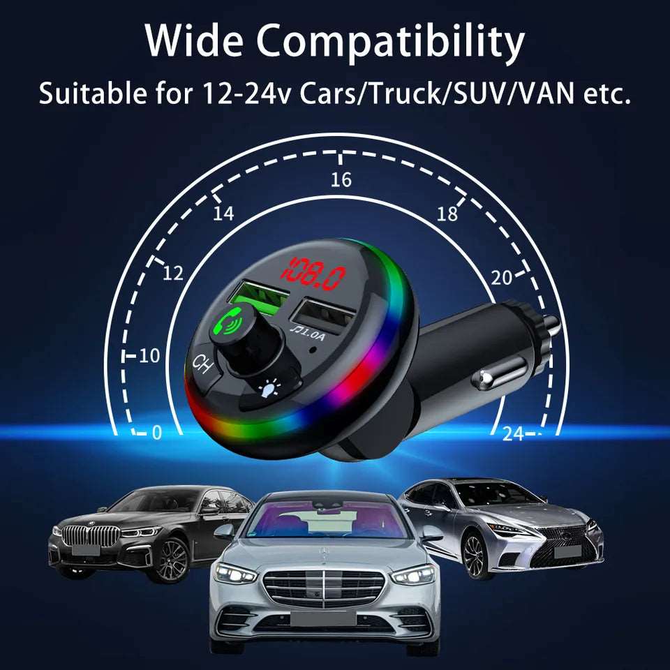 FM Blue tooth Wireless Car Charger